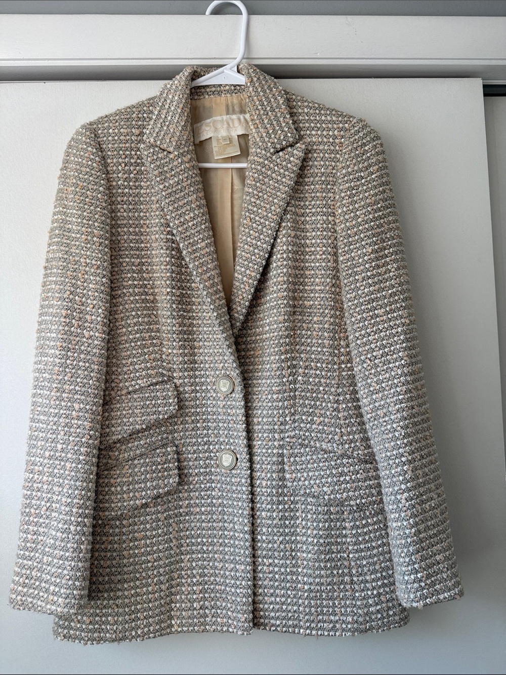 vintage ESCADA  Margaretha Ley tweed blazer  40